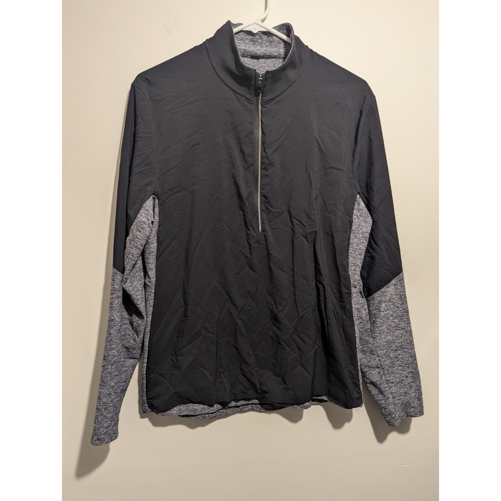 Lululemon Surge Shield Jacket Mens Size Small S Reflective Gray Black 1/2 Zip